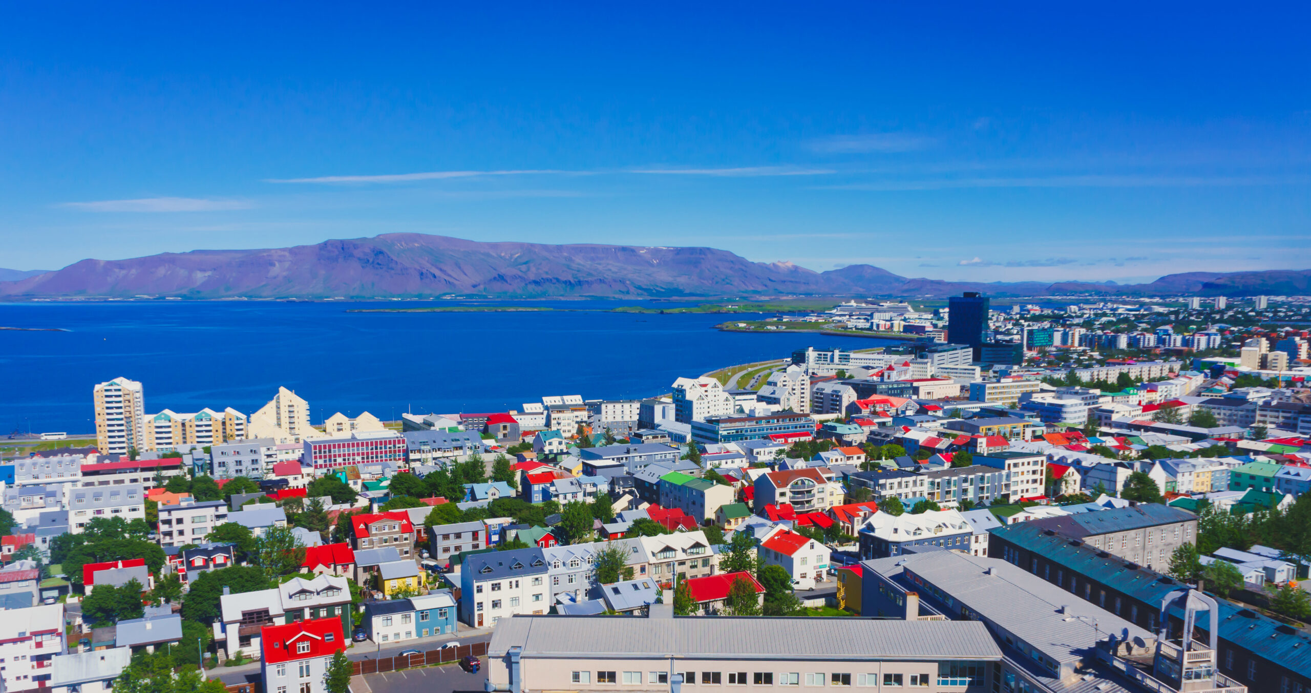 Aerial View Of Reykjavik, Iceland | The Best European Summer Destinations to Add to Your Bucket List
